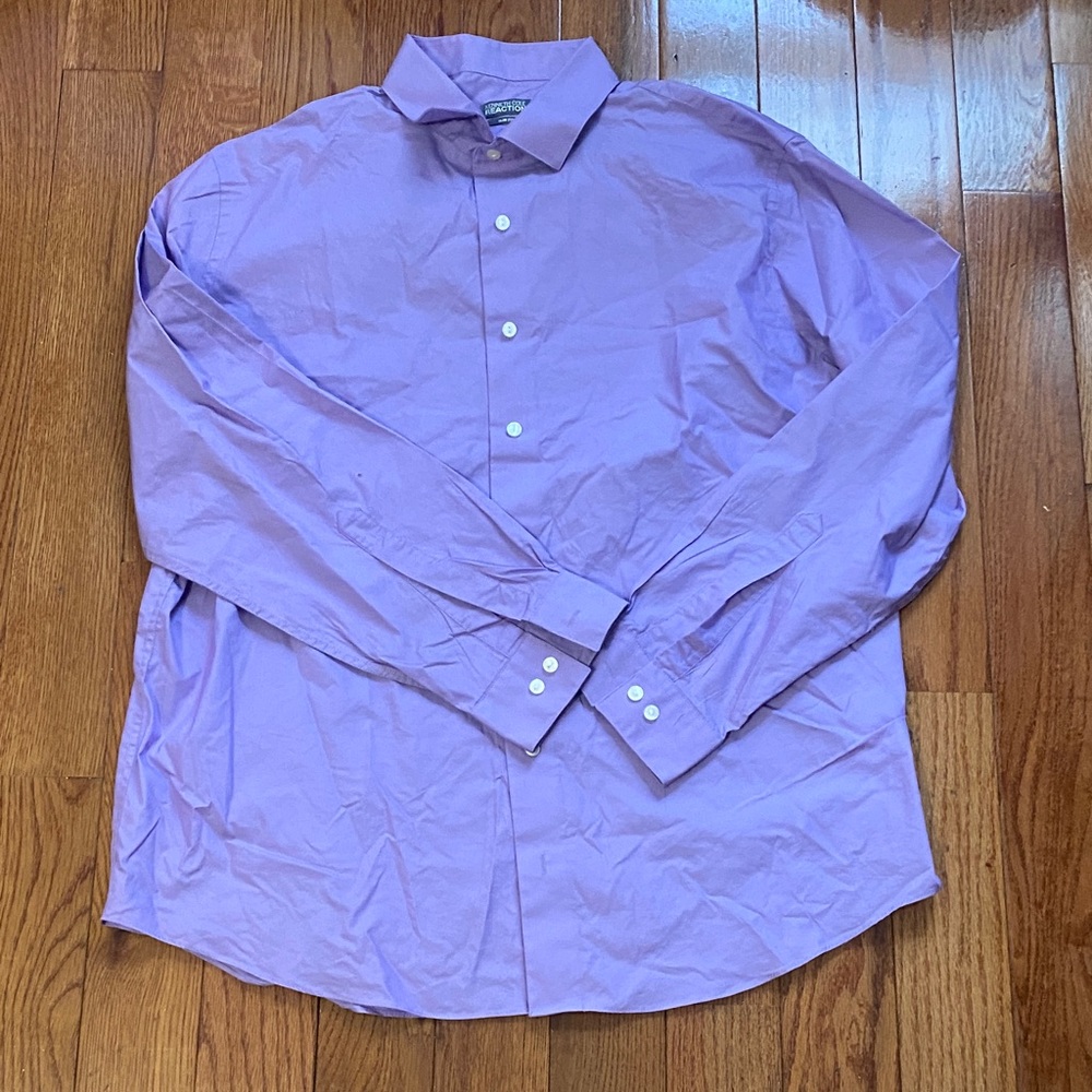 Kenneth Cole Lavender Casual Button Down Shirt